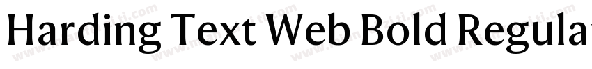 Harding Text Web Bold Regular字体转换